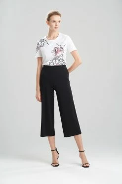 Light Weight Ponte Crop Pants -Natori Sales Shop Light Weight Ponte Crop Pants Black by Natori 21222.1640817256