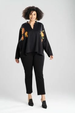 Light Weight Ponte Shirt -Natori Sales Shop Light Weight Ponte Shirt Black by Natori 3 41531.1659098850