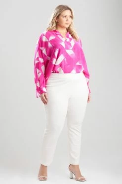 Light Weight Ponte Slim Pants -Natori Sales Shop Light Weight Ponte Slim Pant White by Natori 81394.1644616707