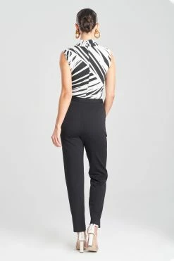 Light Weight Ponte Tapered Pants -Natori Sales Shop Light Weight Ponte Tapered Pants Black by Natori 2 99859.1674768617