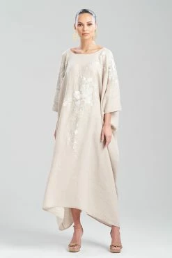 Linen Embroidered Caftan