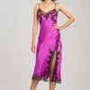 Lolita Lace Slit Silk Gown