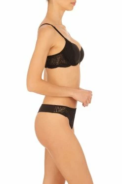 Lush Demi Contour Underwire Bra -Natori Sales Shop Lush Demi Contour Underwire Lush Thong Bra Black by Natori 2 57966.1676671842