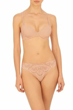 Lush Demi Contour Underwire Bra -Natori Sales Shop Lush Demi Contour Underwire Lush Thong Bra Rose Beige Warm White by Natori 48863.1676671861