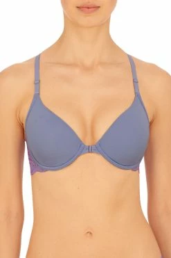 Lush Front Close Contour Underwire Bra -Natori Sales Shop Lush Front Close Contour Underwire Bra Bluebell Violette by Natori 89186.1676672082