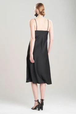 Natori Sales Shop -Natori Sales Shop Luxe Charmeuse Beaded Slip Dress Black by Natori 2 retouched 24569.1666990946