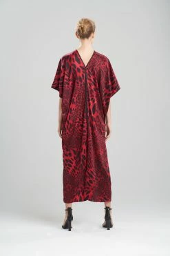 Luxe Leopard Caftan 21 Luxe Leopard Caftan -Natori Sales Shop Luxe Leopard Caftan Black Red Combo by Natori 2 61669.1641411930