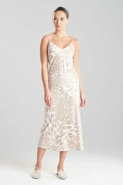 Luxe Leopard Gown -Natori Sales Shop Luxe Leopard Gown Sand Taupe by Natori 68771.1666798379