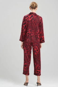 Luxe Leopard PJ -Natori Sales Shop Luxe Leopard PJ Black Red Combo by Natori 2 71944.1641412146