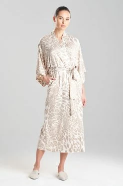 Luxe Leopard Robe 16 Luxe Leopard Robe -Natori Sales Shop Luxe Leopard Robe Sand Taupe by Natori 00958.1666019520