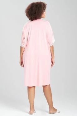 Luxe Shangri-La Caftan 19 Luxe Shangri-La Caftan -Natori Sales Shop Luxe Shangri La Caftan Bright Heather Coral by Natori 4 33874.1674145144