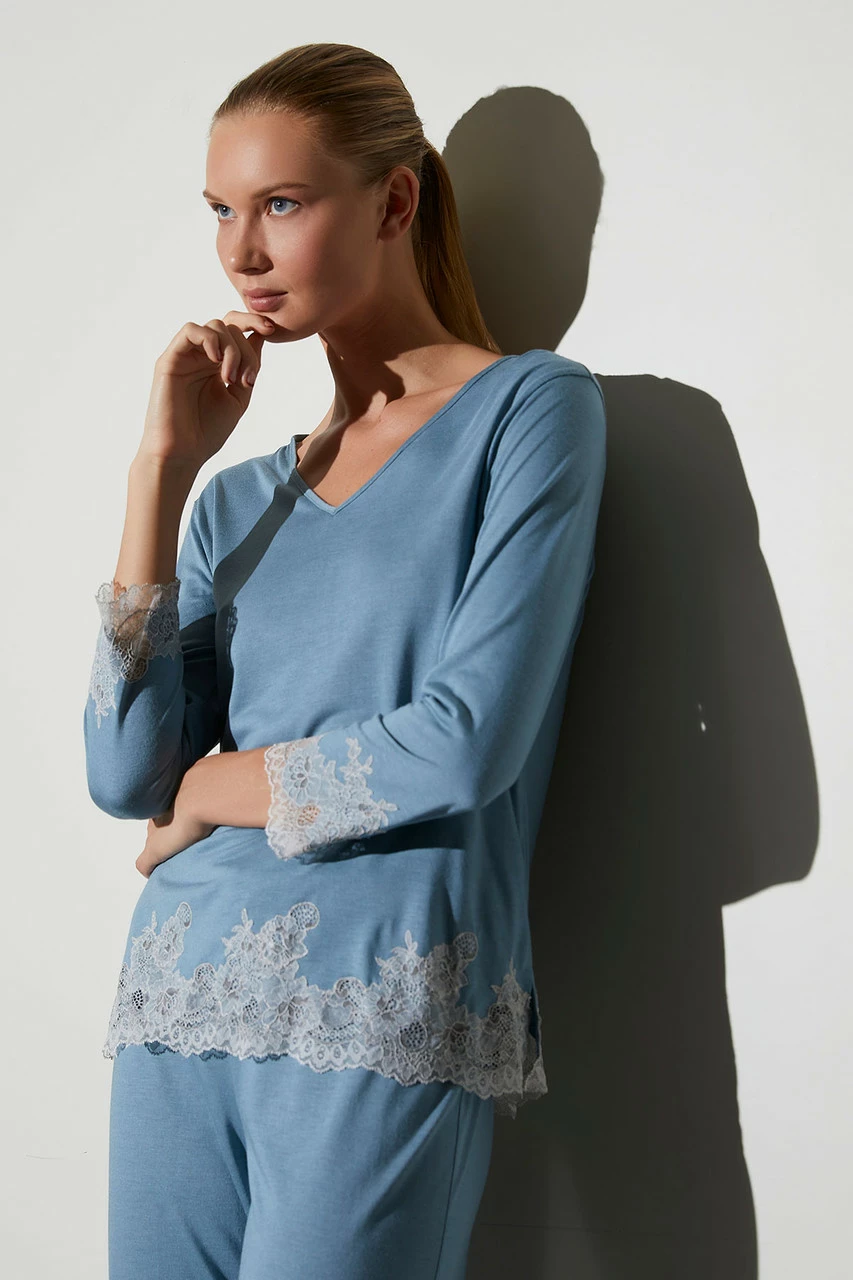 Luxe Shangri-La TENCEL™ Long Sleeve PJ 17 Luxe Shangri-La TENCEL™ Long Sleeve PJ - Image 17