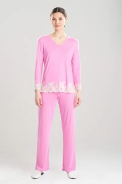 Luxe Shangri-La TENCEL™ Long Sleeve PJ 48 Luxe Shangri-La TENCEL™ Long Sleeve PJ -Natori Sales Shop Luxe Shangri La Long Sleeve PJ Violet Quartz by Natori 91671.1659556724