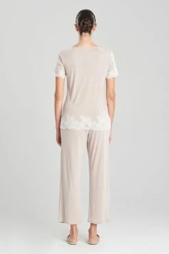 Luxe Shangri-La TENCEL™ Short Sleeve PJ Basics 81 Luxe Shangri-La TENCEL™ Short Sleeve PJ Basics -Natori Sales Shop Luxe Shangri La Tencel Short Sleeve PJ Basics Heather Cashmere by Natori 2 06906.1674147016
