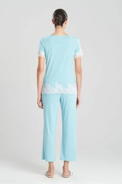 Luxe Shangri-La TENCEL™ Short Sleeve PJ Basics 77 Luxe Shangri-La TENCEL™ Short Sleeve PJ Basics -Natori Sales Shop Luxe Shangri La Tencel Short Sleeve PJ Basics Sea Glass by Natori 2 76308.1674146817