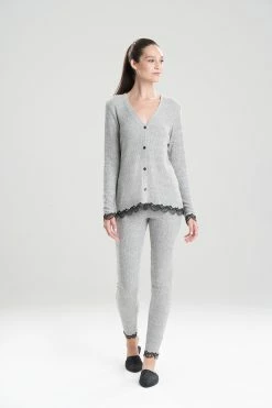 Luxe Ulla Cardigan 6 Luxe Ulla Cardigan -Natori Sales Shop Luxe Ulla Cardigan Heather Grey by Natori 82231.1641421108