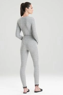 Luxe Ulla Leggings -Natori Sales Shop Luxe Ulla Leggings Heather Grey by Natori 2 81717.1641421146