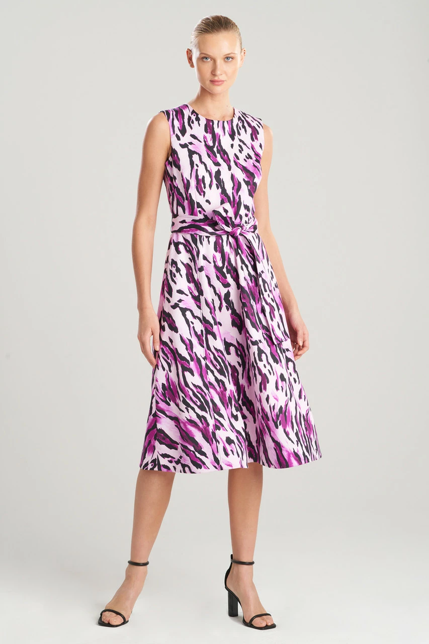 Lynx Cotton Sateen Midi Dress 1 Lynx Cotton Sateen Midi Dress
