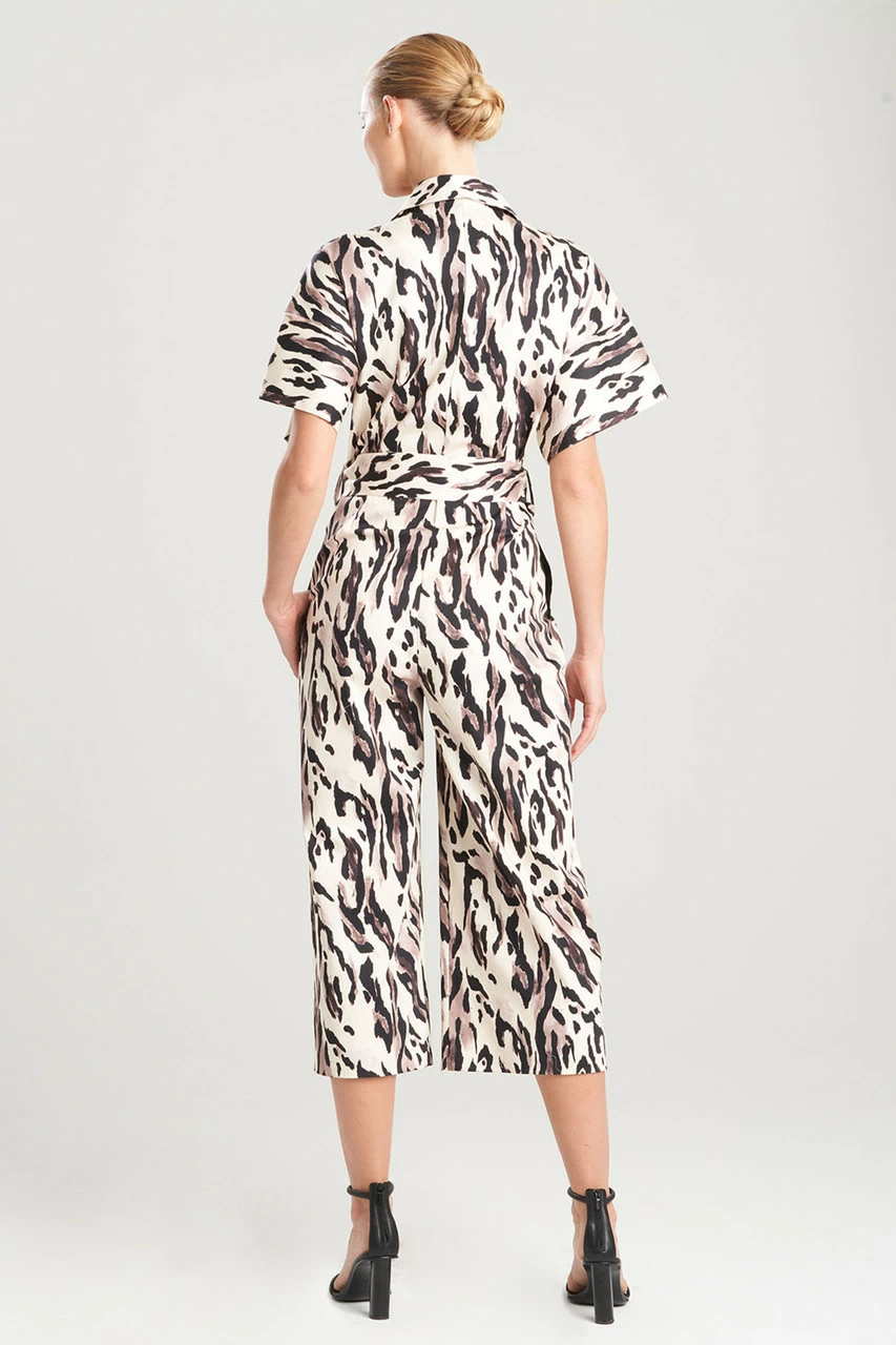 Lynx Cotton Sateen Tapered Jumpsuit 2 Lynx Cotton Sateen Tapered Jumpsuit - Image 2