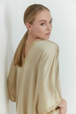 Key Essentials Beaded Silk Caftan -Natori Sales Shop M40002 GOH 4 13940.1620139172