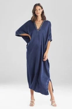 Key Essentials Beaded Silk Caftan -Natori Sales Shop M40002 MNN 1 32560.1610378067