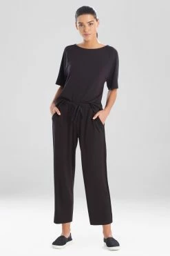 Zen T-Shirt Top 6 Zen T-Shirt Top -Natori Sales Shop M75048 BLK 1 36394.1612903699