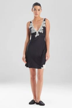 Enchant V-Neck Chemise -Natori Sales Shop M78012 BKI 1 26634.1643235663