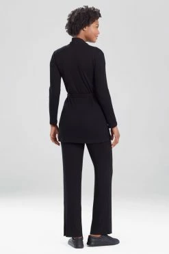 Ulla Belted Cardigan -Natori Sales Shop M79075 BLK 2 95731.1615566855