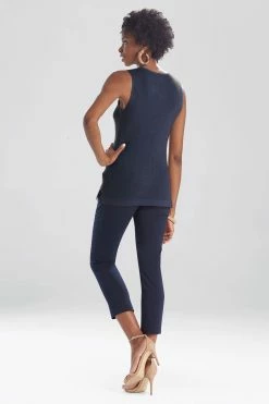 Kyoto Textured Knit Tunic Tank 8 Kyoto Textured Knit Tunic Tank -Natori Sales Shop M85349 NAV 2 88171.1611160395