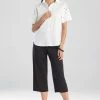 Cotton Poplin Embroidered Short Sleeve Shirt