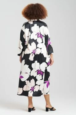 Majestic Orchid Caftan 15 Majestic Orchid Caftan -Natori Sales Shop Majestic Orchid Caftan Black Multi by N Natori 2 75233.1675438851