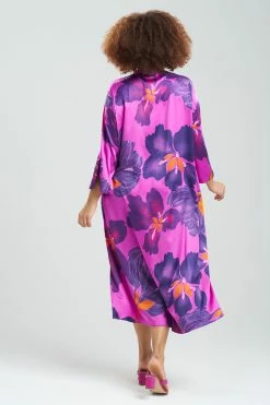 Majestic Orchid Caftan 11 Majestic Orchid Caftan -Natori Sales Shop Majestic Orchid Caftan Plum Multi by N Natori 4 14750.1675438845
