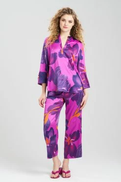 Majestic Orchid PJ -Natori Sales Shop Majestic Orchid PJ Plum Multi by N Natori 13693.1675438978