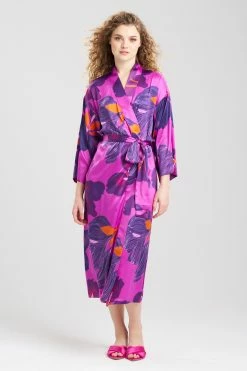 Majestic Orchid Robe -Natori Sales Shop Majestic Orchid Robe Purple Multi by N Natori 2 72290.1675438617