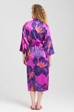 Majestic Orchid Robe -Natori Sales Shop Majestic Orchid Robe Purple Multi by N Natori 3 61066.1675438595
