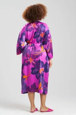 Majestic Orchid Robe -Natori Sales Shop Majestic Orchid Robe Purple Multi by N Natori 4 04411.1675438597