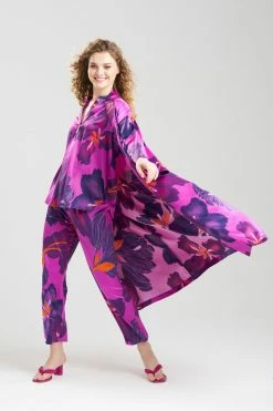 Majestic Orchid Robe -Natori Sales Shop Majestic Orchid Robe Purple Multi by N Natori 53388.1675438594