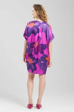 Majestic Orchid Sleepshirt -Natori Sales Shop Majestic Orchid Sleepshirt Plum Multi by N Natori 2 65629.1675438389