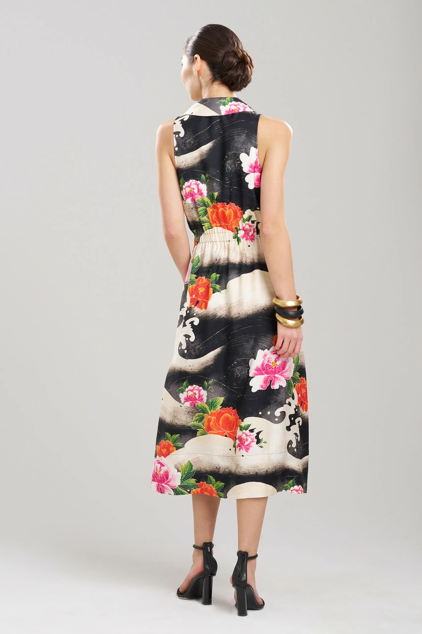 Mayumi Cotton Silk Belted Halter Shirtdress 2 Mayumi Cotton Silk Belted Halter Shirtdress - Image 2