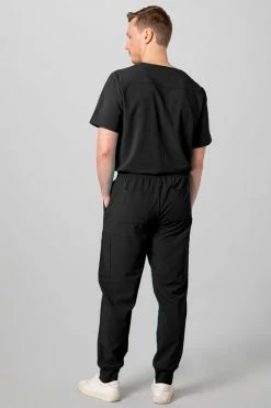 Men's 2-Pocket V-Neck Scrub Top 15 Men's 2-Pocket V-Neck Scrub Top -Natori Sales Shop Mens 2 Pocket Scrub Top Black by N Natori 2 03105.1648672927