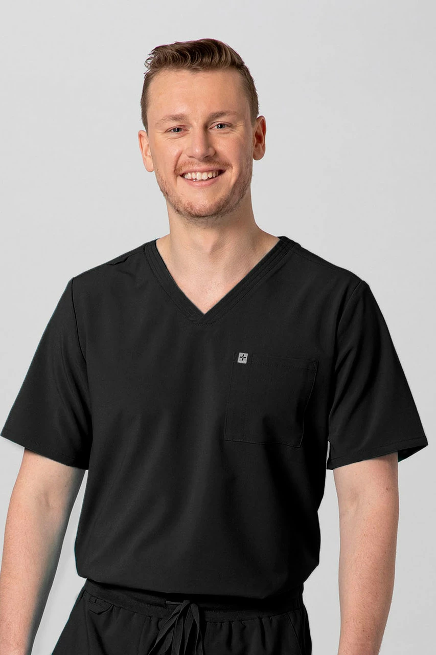 Men's 2-Pocket V-Neck Scrub Top 9 Men's 2-Pocket V-Neck Scrub Top - Image 9