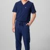 Men's 2-Pocket V-Neck Scrub Top