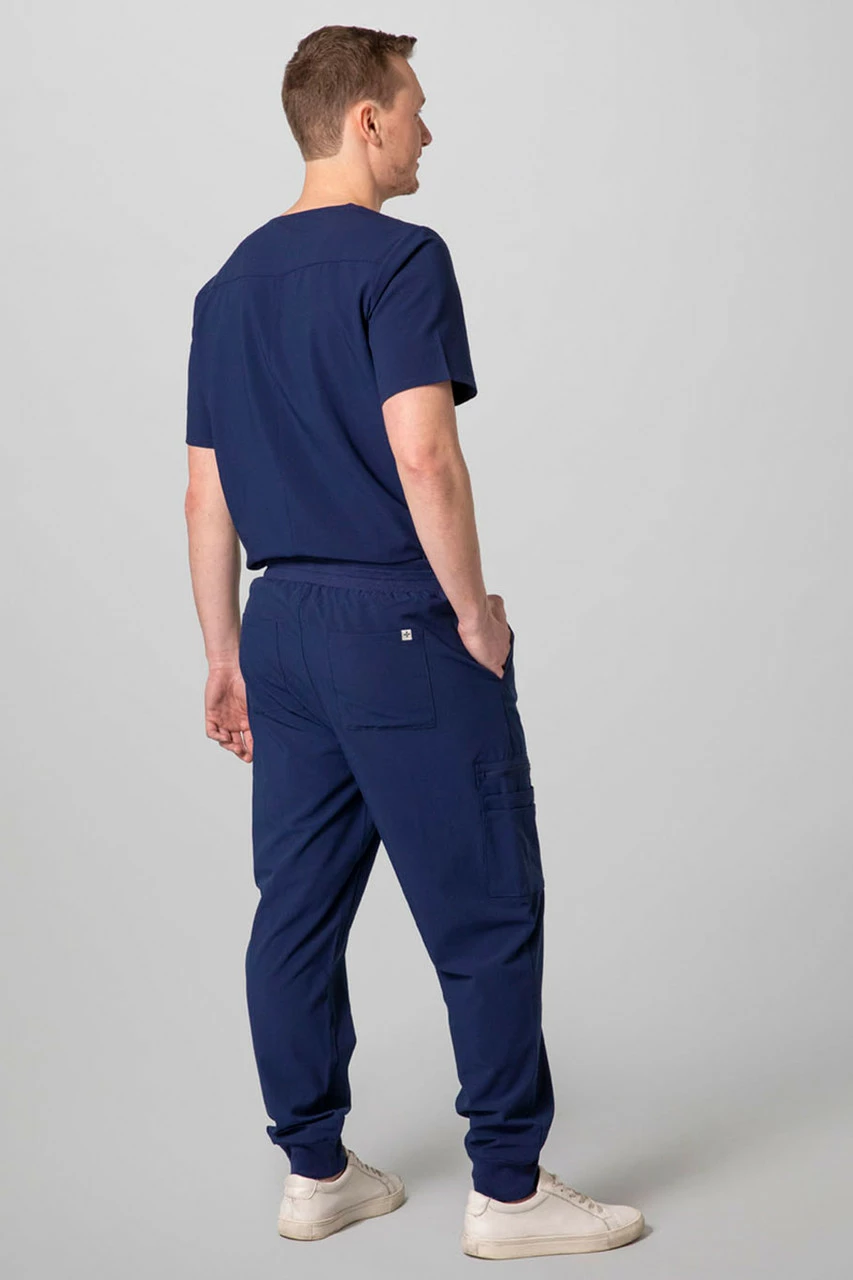 Men's 2-Pocket V-Neck Scrub Top 3 Men's 2-Pocket V-Neck Scrub Top - Image 3