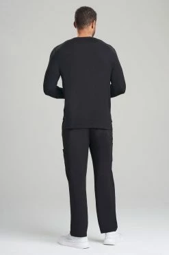 Men's Long Sleeve Underscrub Shirt -Natori Sales Shop Mens Long Sleeve Underscrub Shirt Black by N Natori 3 53066.1652792359