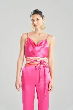 Minako Obi Embroidery Silk Belt