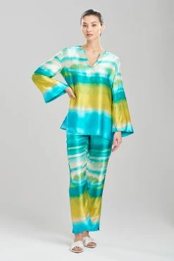 Minako Silk Tunic -Natori Sales Shop Minako Silk Tunic Jade by JN 52666.1677010852