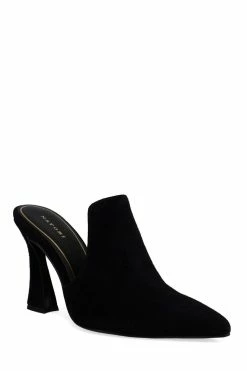 Minh Suede Heel Mule 49 Minh Suede Heel Mule -Natori Sales Shop Minh Suede Heel Mule Black by Natori 3 26660.1677175028