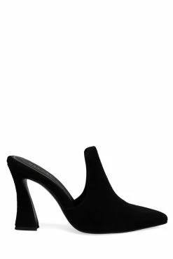 Minh Suede Heel Mule 50 Minh Suede Heel Mule -Natori Sales Shop Minh Suede Heel Mule Black by Natori 5 64209.1664558506