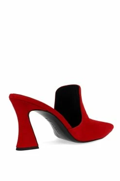 Minh Suede Heel Mule 58 Minh Suede Heel Mule -Natori Sales Shop Minh Suede Heel Mule Brocade Red by Natori 2 44386.1662047877