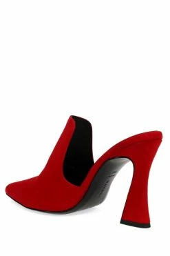 Minh Suede Heel Mule 72 Minh Suede Heel Mule -Natori Sales Shop Minh Suede Heel Mule Brocade Red by Natori 2 87279.1663905773